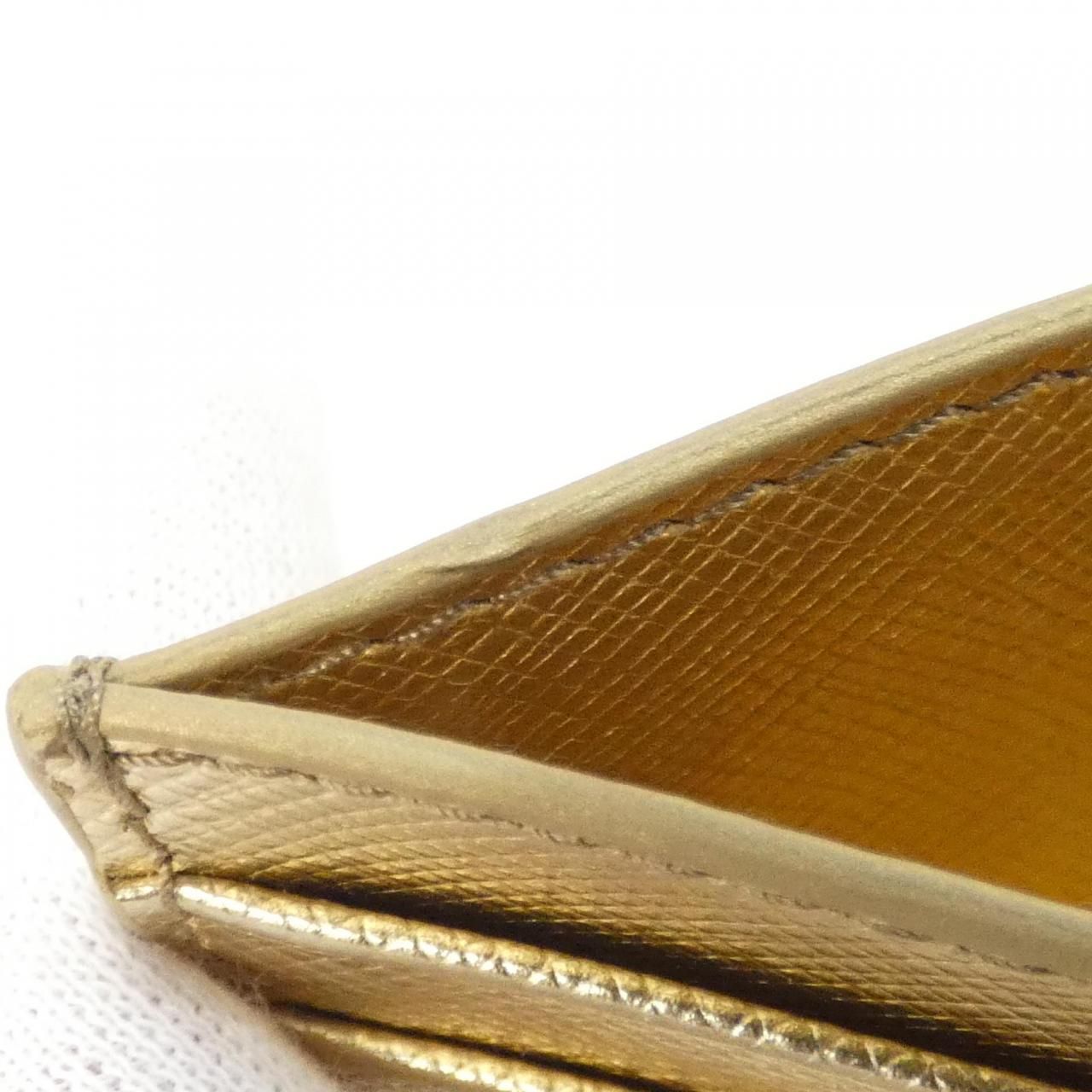 Prada Card Case Card Holders Gold — view 5