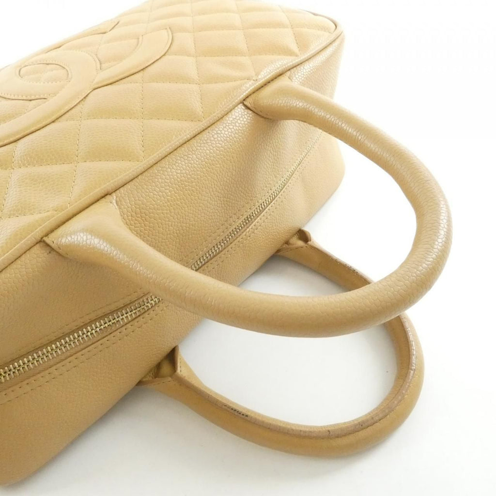 Chanel Boston Bag Travel Bags Beige — view 5