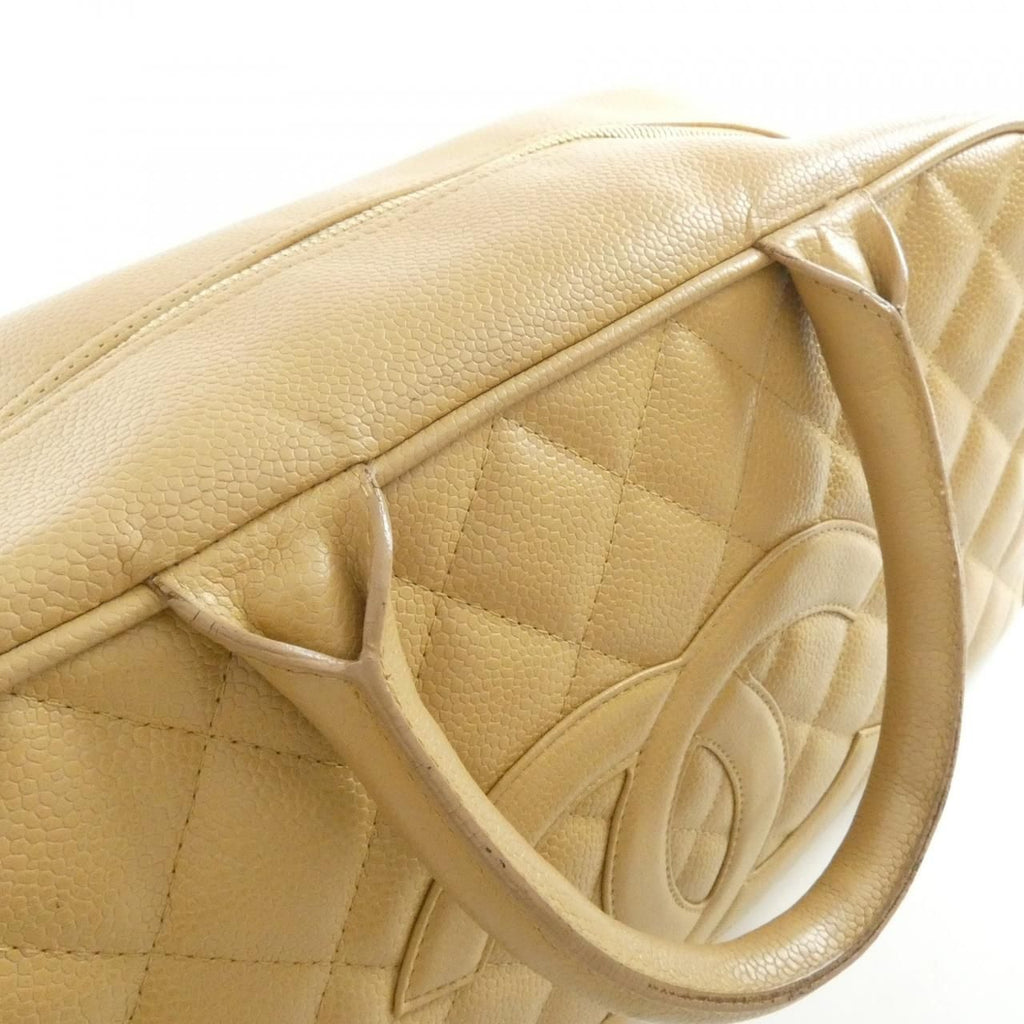 Chanel Boston Bag Travel Bags Beige — view 6