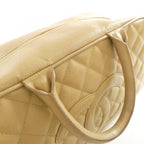 Chanel Boston Bag Travel Bags Beige — view 6