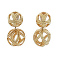 Dior Vintage Earrings Gold