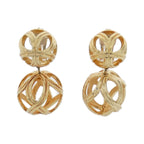 Dior Vintage Earrings Gold