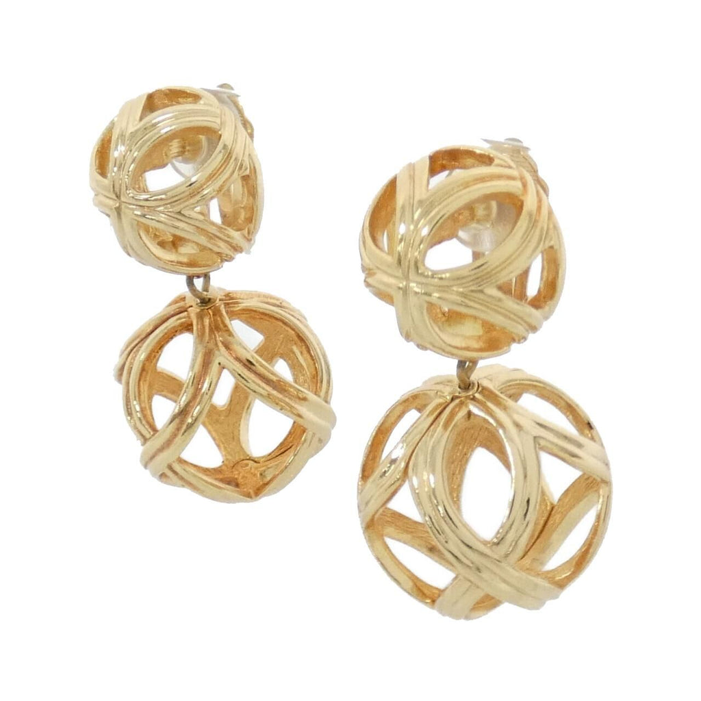 Dior Vintage Earrings Gold — view 2
