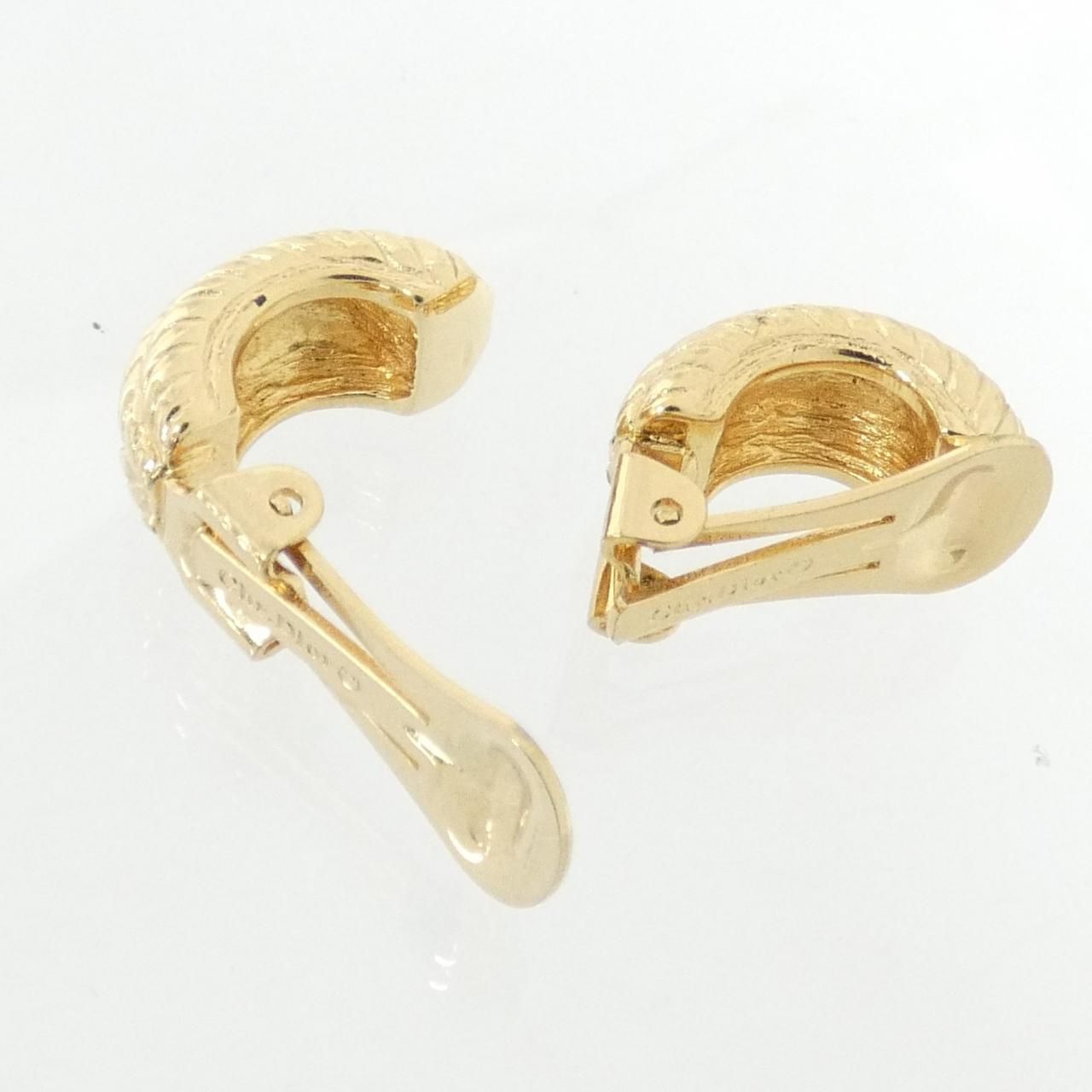 Dior Vintage Earrings Gold — view 3