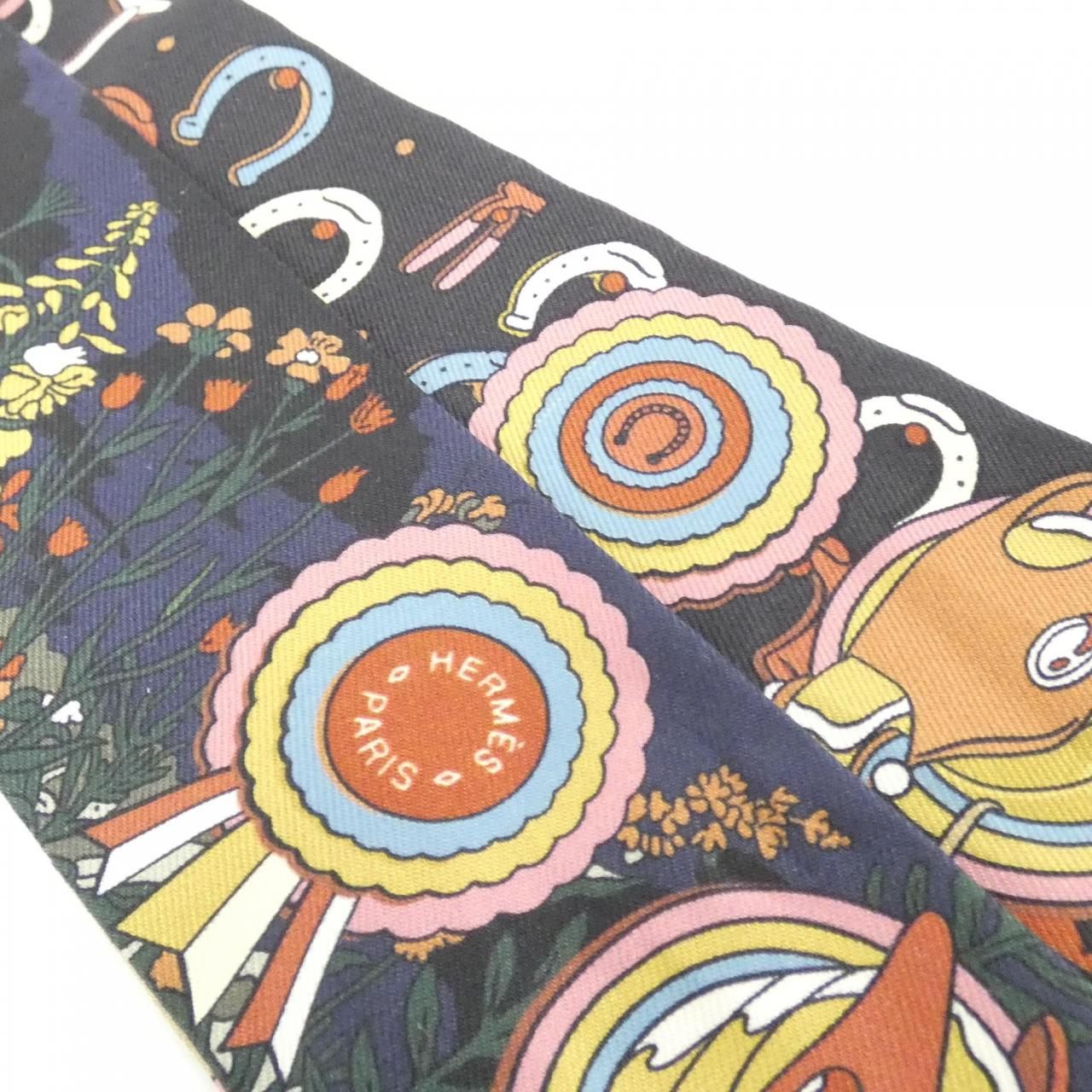 Hermes Pony Pit Stop Twilly Scarf — view 3