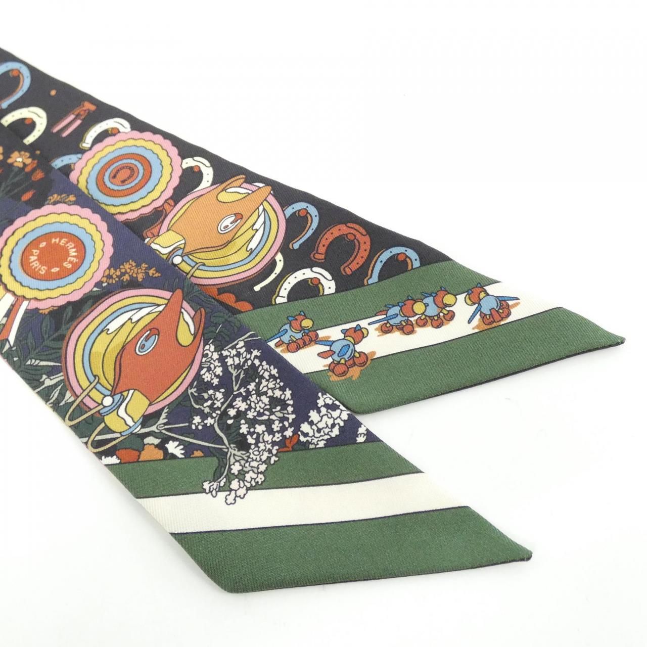 Hermes Pony Pit Stop Twilly Scarf — view 2
