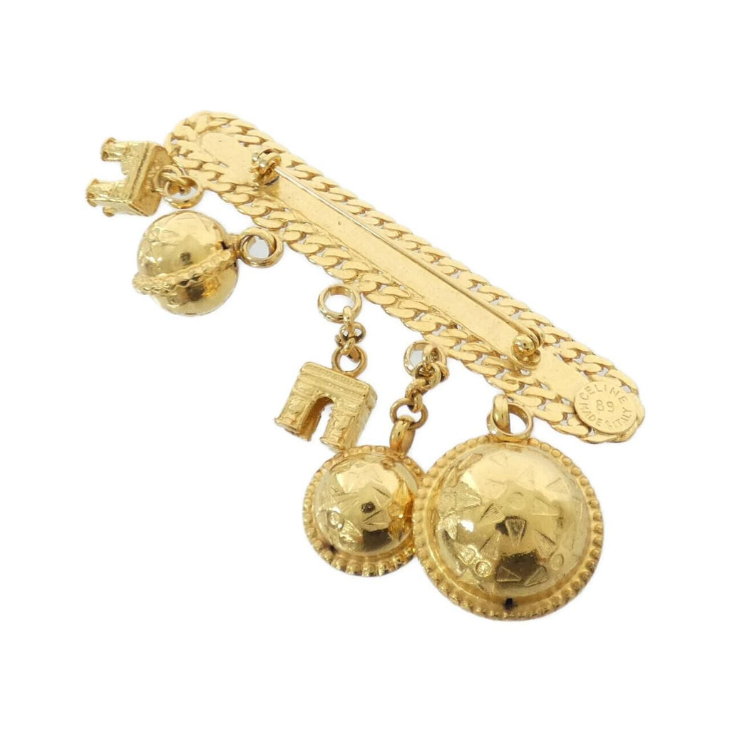 Celine Vintage Brooch Gold — view 2
