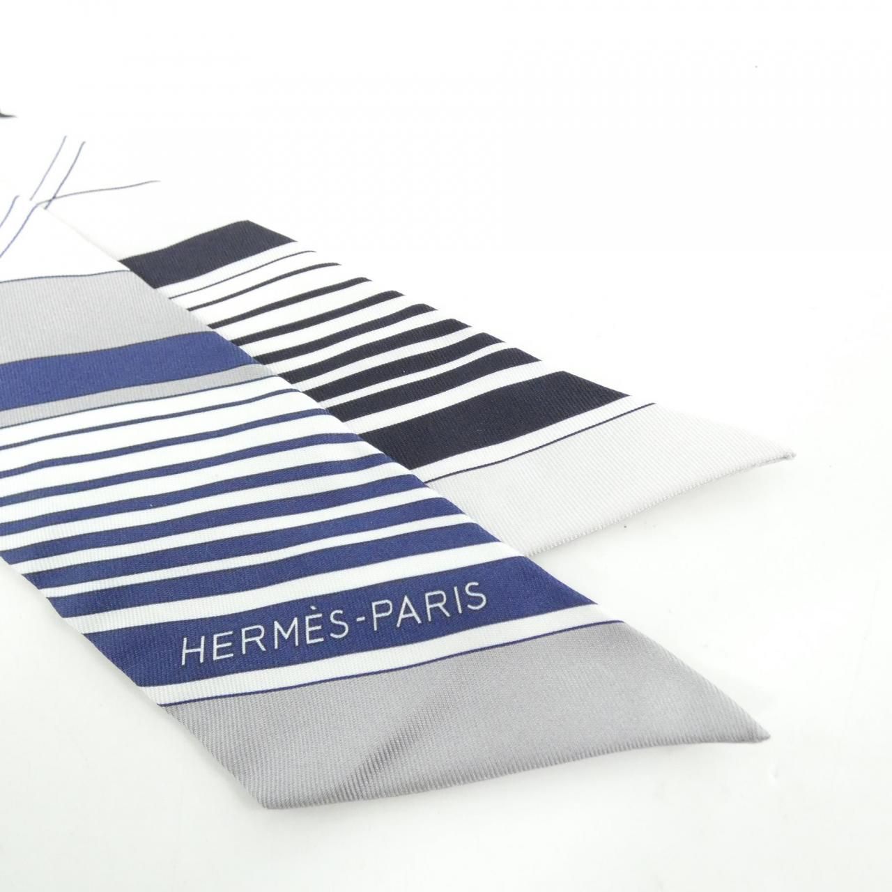 Hermes Ex-Libris Twilly Scarf — view 2