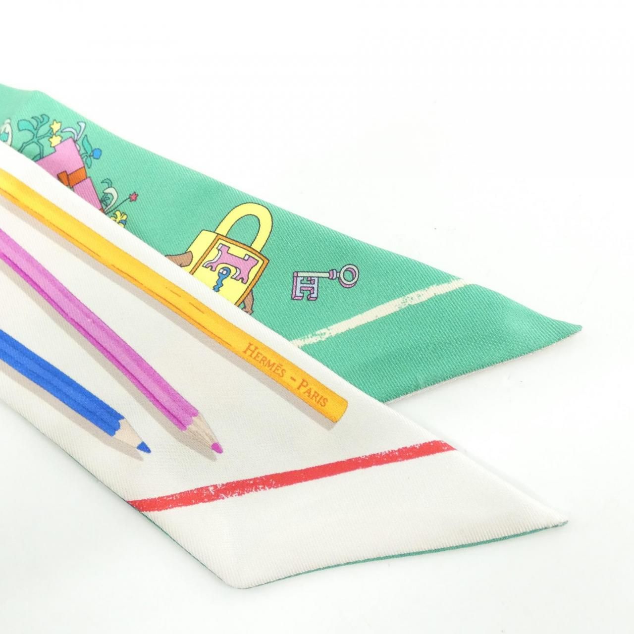 Hermes a Vos Crayons Twilly Scarf — view 2
