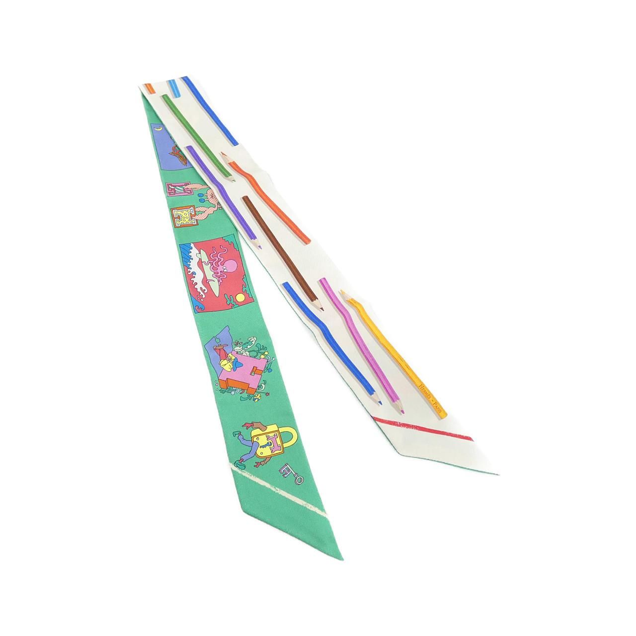 Hermes a Vos Crayons Twilly Scarf