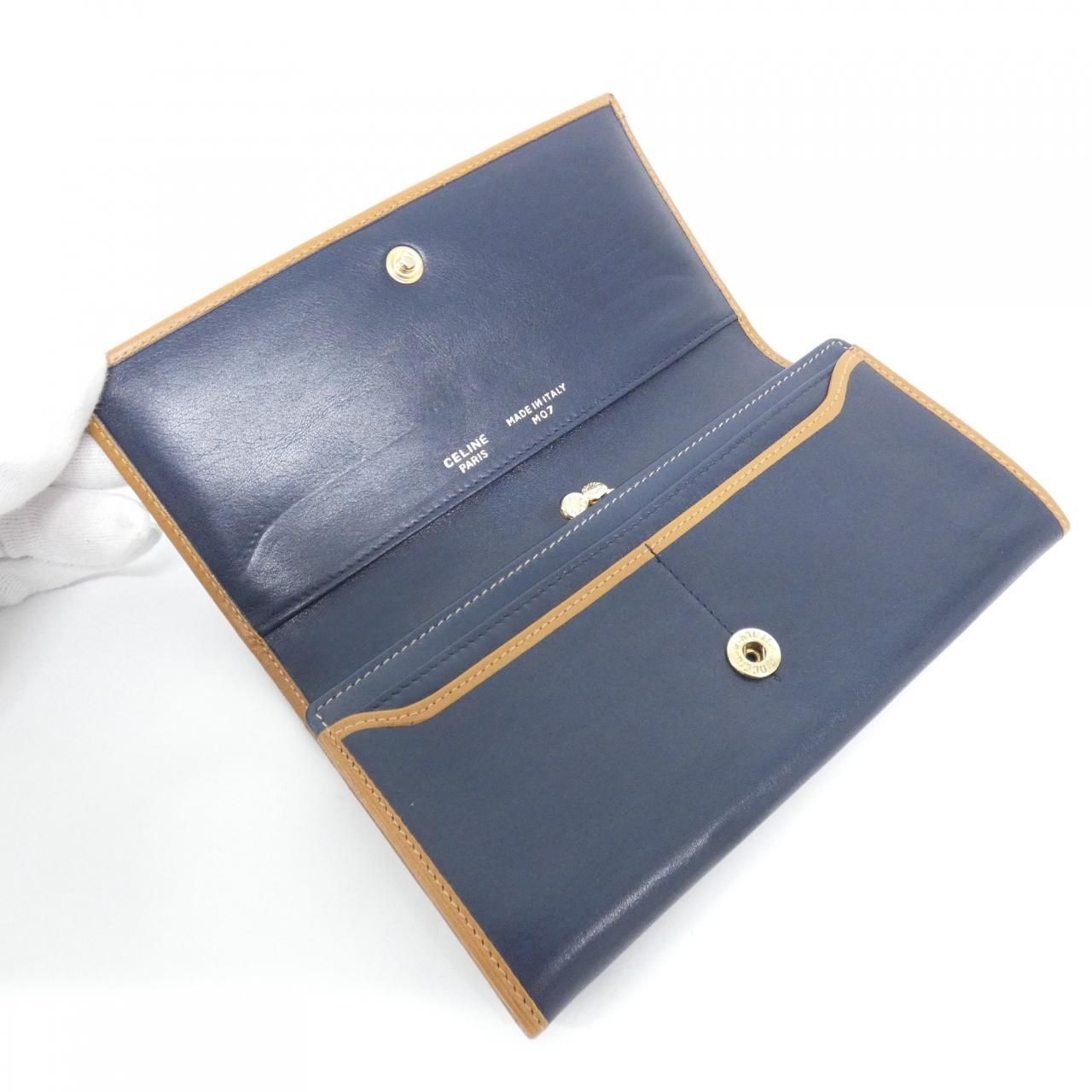 Celine Vintage Wallet Navy — view 3