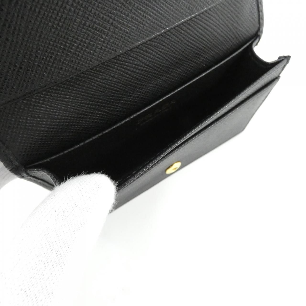 Prada Card Case Card Holders Gold — view 6