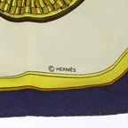 Hermes Scarf Carre 90 Grand Apparat Gran Apara Dressed Horse Ivory — view 3