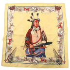 Hermes Pani la Shar Pawnee Carre 40 Scarf Silk Yellow Multicolor