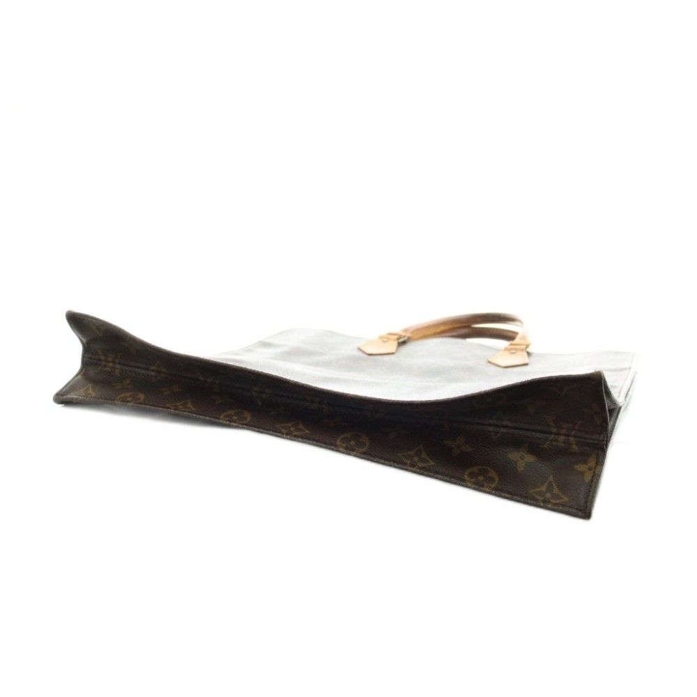 Louis Vuitton Sac Plat Monogram Tote Bag Brown — view 5