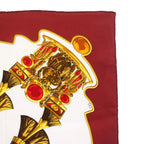 Hermes Carre 90 Caty Ancient Egypt Scarab Pectral Scarf Silk Red White — view 4