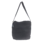 Prada Plate Nylon Shoulder Bag Black — view 2