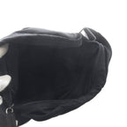 Prada Plate Nylon Shoulder Bag Black — view 5