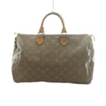 Louis Vuitton Speedy 35 Boston Bag Monogram Pattern Brown