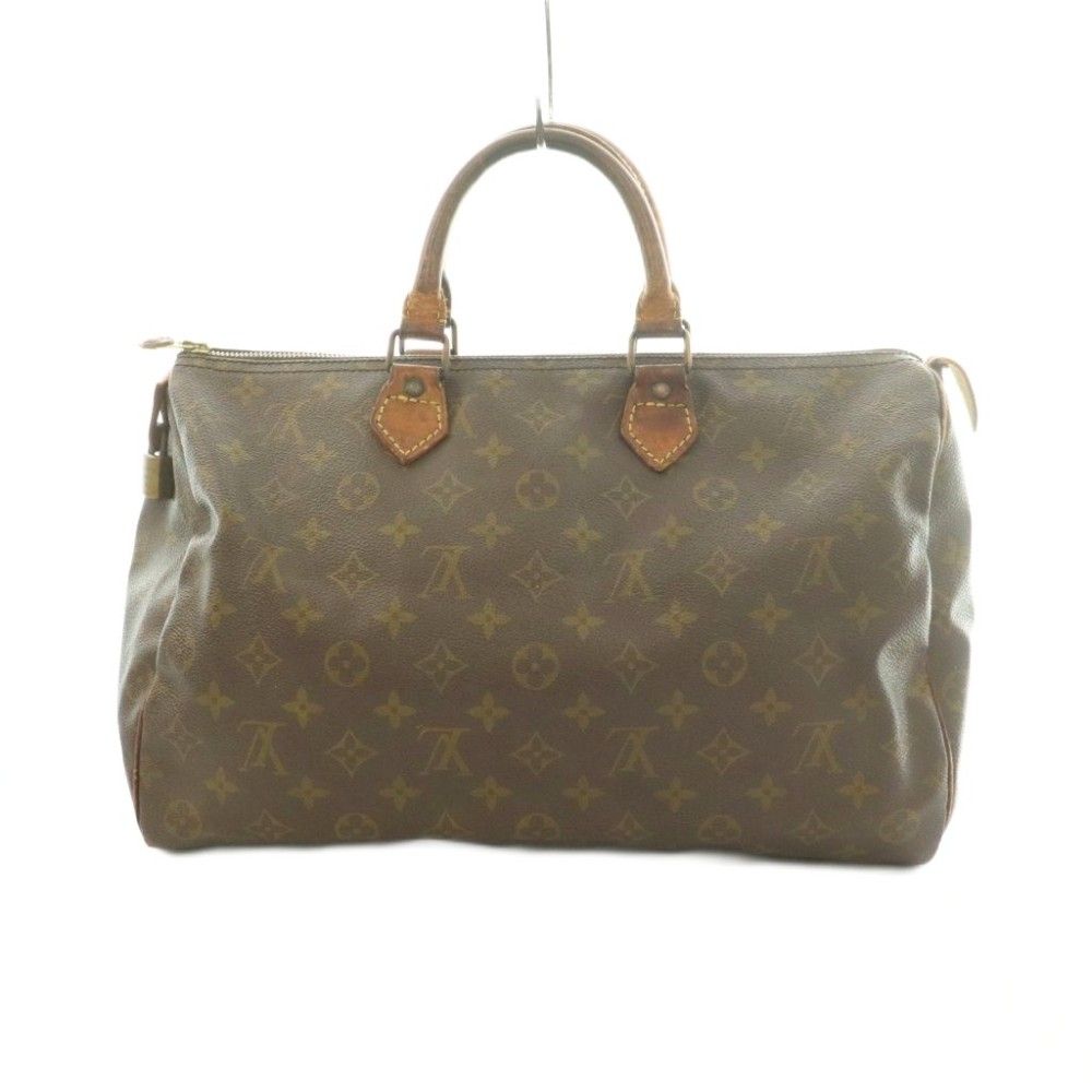 Louis Vuitton Speedy 35 Boston Bag Monogram Pattern Brown