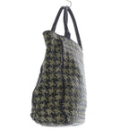 Bottega Veneta Intrecciato Houndstooth Pattern Tote Bag Hand Bicolor Black Ivory — view 4