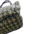 Bottega Veneta Intrecciato Houndstooth Pattern Tote Bag Hand Bicolor Black Ivory — view 7