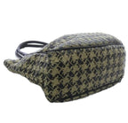 Bottega Veneta Intrecciato Houndstooth Pattern Tote Bag Hand Bicolor Black Ivory — view 6