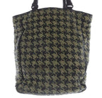 Bottega Veneta Intrecciato Houndstooth Pattern Tote Bag Hand Bicolor Black Ivory — view 3