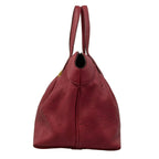 Louis Vuitton Handbag Mahina Seals PM Grenat Leather — view 4