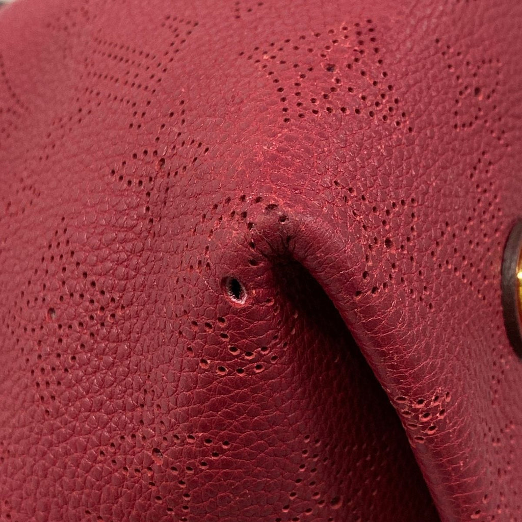 Louis Vuitton Handbag Mahina Seals PM Grenat Leather — view 6