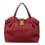 Louis Vuitton Handbag Mahina Seals PM Grenat Leather