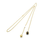 Chanel Necklace CC Logo Gold Black White — view 6