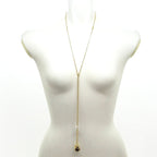 Chanel Necklace CC Logo Gold Black White — view 2