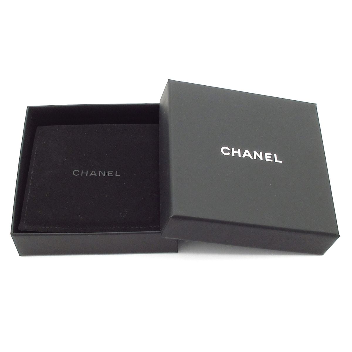 Chanel Brooch CC Logo Gold White — view 5