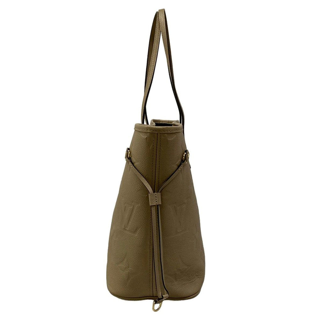 Louis Vuitton Tote Bag Monogram Empreinte Neverfull MM Tourterelle Leather — view 4