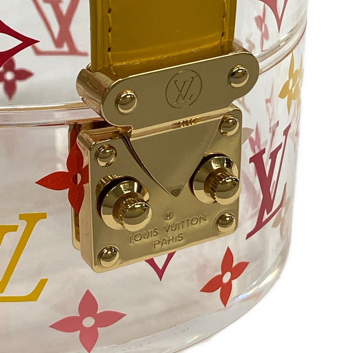 Louis Vuitton Case Bowatt Scott Clear Yellow Multi Leather Cowhide — view 6