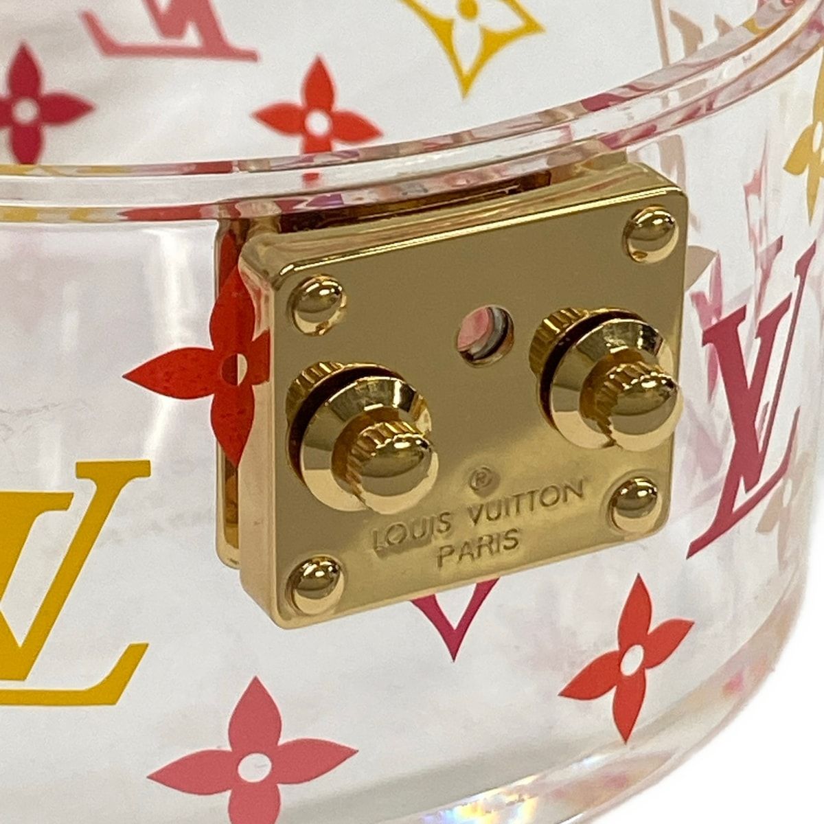 Louis Vuitton Case Bowatt Scott Clear Yellow Multi Leather Cowhide — view 5
