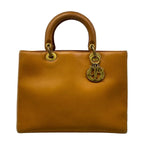 Dior Handbag Lady Brown Leather