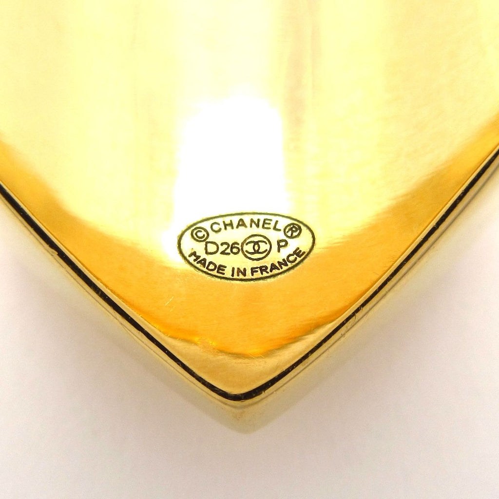 Chanel Ring CC Logo Gold Black Heart — view 5