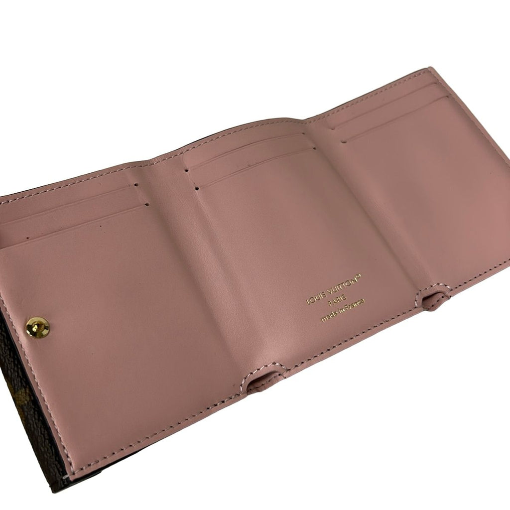 Louis Vuitton Trifold Wallet Monogram Portefeuille Celeste Rose Ballerine — view 3