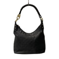 Gucci Shoulder Bag Guccissima Line Black Leather
