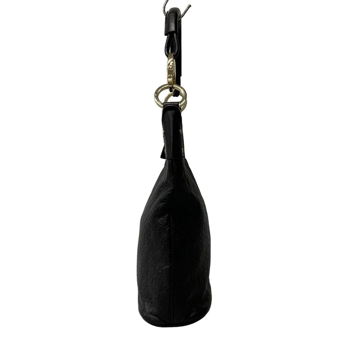 Gucci Shoulder Bag Guccissima Line Black Leather — view 2