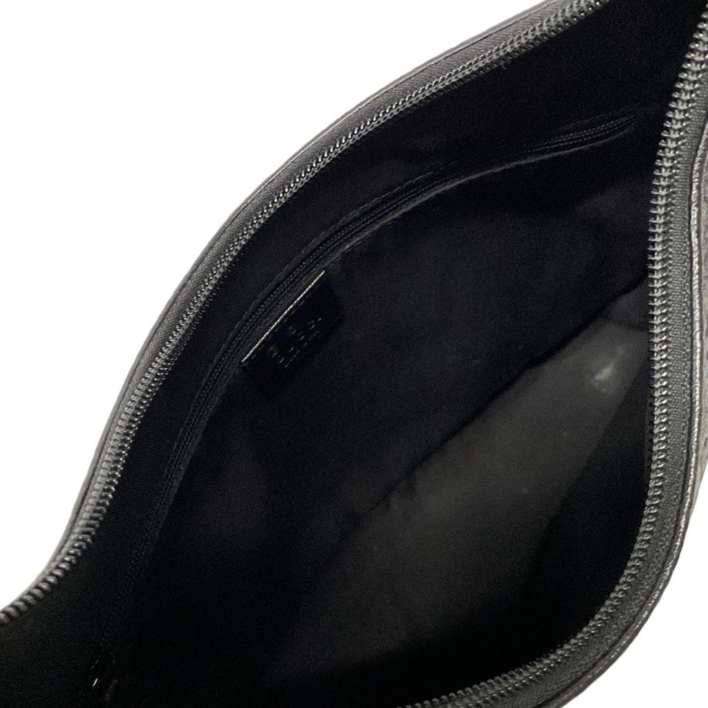 Gucci Shoulder Bag Guccissima Line Black Leather — view 7
