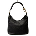 Gucci Shoulder Bag Guccissima Line Black Leather — view 3