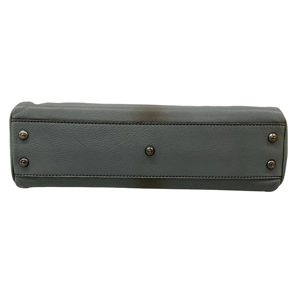 Fendi Handbag Peekaboo Gray Leather — view 5