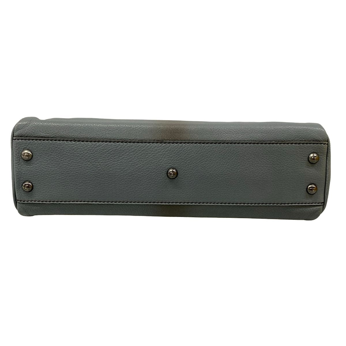 Fendi Handbag Peekaboo Gray Leather — view 5
