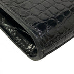 Hermes Wallet Kelly Long Black Silver — view 7