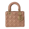 Dior Handbag Lady MY Bag Small Pink Beige