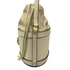 Gucci Shoulder Bag Horsebit 1955 Ivory Drawstring Leather — view 4
