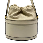 Gucci Shoulder Bag Horsebit 1955 Ivory Drawstring Leather — view 3